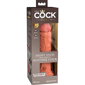 Dildo Silicon Dual-density 22cm Ventuză Puternică
