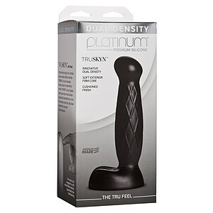 Dildo The Tru Feel Negru 17cm