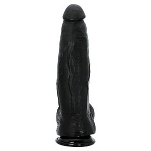 Dong XXL 32 cm Negru – Dildo Realist PVC cu Bază Largă