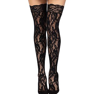 Dresuri Leg Avenue Rose Lace Negru Dresuri Leg Avenue Rose Lace Negru pe Domnisoare.ro