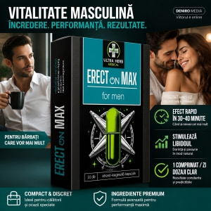 ErectOn Max 10 Comprimate Pentru Vitalitate