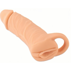Extensie 2în1 Nature Skin MEDIUM +3 cm, TPE Extensie 2în1 Nature Skin MEDIUM +3 cm, TPE pe Domnisoare.ro