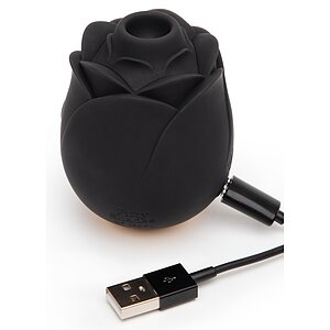 Fifty Shades Of Grey Hearts Flowers Stimulator 6 Viteze Negru