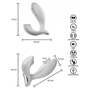 FLAMENGO Puls – Vibrator Punctul G Și Clitoris, 10 Moduri, 2 Motoare, IPX7 Roz