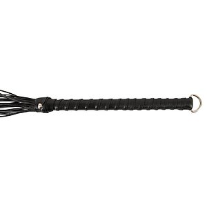 Flogger ZADO Din Piele 70 cm — Control Precis, Discret Negru