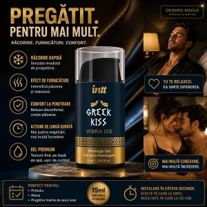 Gel Greek Kiss Relaxare Anală Efect Vibrație și Răcire 15ml
