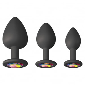Glams Spades Trainer — Set 3 Dopuri Anale Din silicon Negru Glams Spades Trainer — Set 3 Dopuri Anale Din silicon Negru pe Domnisoare.ro