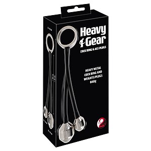 Heavy Gear – Inel Penian Metalic cu 2 Pluguri 31 cm Argintiu