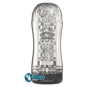 Hero Clear Blast – Stroker cu Vid, Transparent, 18 cm pe Domnisoare.ro