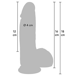 Hidden Desire Dildo Realist 16cm Silicon Dual