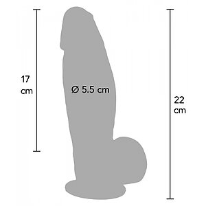 Hidden Desire Dildo Realist Din Silicon 22 cm