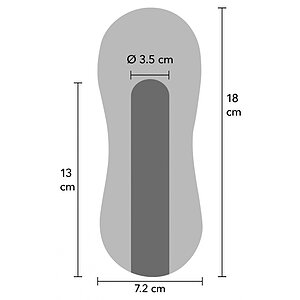 Hidden Desire Fusion Masturbator Compact cu Vibrator