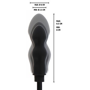 Hidden Desire Plug Gonflabil Negru – 9.5cm