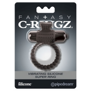 Inel cu Vibrații Fantasy C-Ringz Silicon Negru