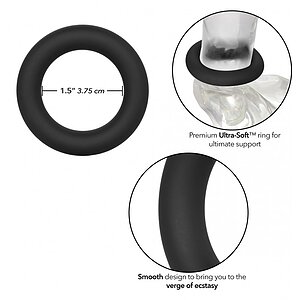 Inel Penis Link Up Ultra-Soft Verge Negru