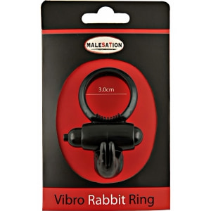 Inel Penis Malesation Vibro-Rabbit-Ring Negru