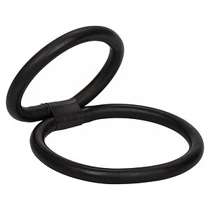 Inel Penis Quick Release Double Helix Negru pe Domnisoare.ro