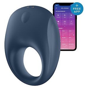 Inel Penis Satisfyer Strong One Albastru Inel Penis Satisfyer Strong One Albastru pe Domnisoare.ro