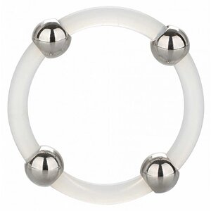 Inel Penis Steel Beaded Silicone Transparent Inel Penis Steel Beaded Silicone Transparent pe Domnisoare.ro