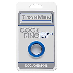 Inel Penis Titanmen Albastru