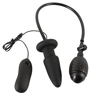Inflatable Vibrating Anal Plug Negru Inflatable Vibrating Anal Plug Negru pe Domnisoare.ro