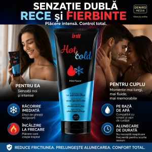 Lubrifiant Hot Cold Efect Dual Mentă 100ml