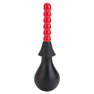 Irigator Ribbed Anal Negru pe Domnisoare.ro