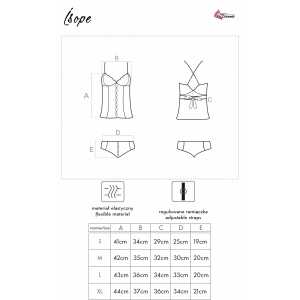 Corset cu Chilot LivCo Isope Alb L