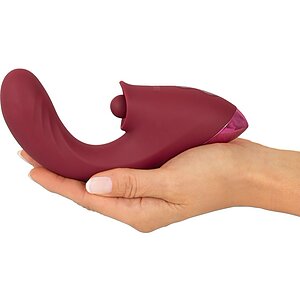 JAVIDA 3 Funcții — Vibrator cu împingere, 10 Moduri Roșu