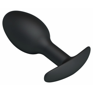 Anal Plug Cu Bilă Grea În Interior Negru