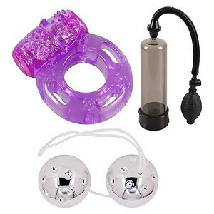 Kit Performanță și Plăcere: Pump, Bile și Inel Kit Performanță și Plăcere: Pump, Bile și Inel pe Domnisoare.ro