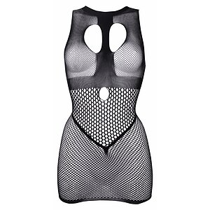 Le Désir Duo Net Open Cup Mini Dress Negru S-L
