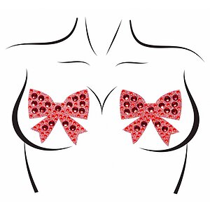 Leg Avenue Rhinestone Bow Nipple Jewels Roșu Leg Avenue Rhinestone Bow Nipple Jewels Roșu pe Domnisoare.ro