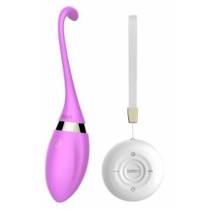 Leten Cora Ou Vibrator Reîncărcabil cu Telecomandă Discret Mov pe Domnisoare.ro