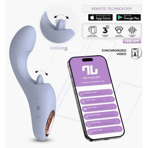 Licking Tongue Vibrator with App Control Mov Licking Tongue Vibrator with App Control Mov pe Domnisoare.ro