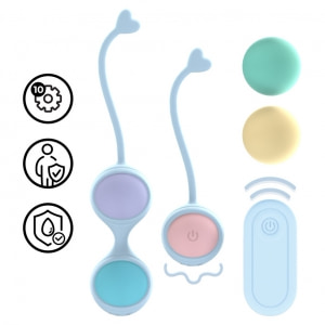 Loveline By Shots: Kit Kegel Reîncărcabil, 10 Moduri Multicolor Loveline By Shots: Kit Kegel Reîncărcabil, 10 Moduri Multicolor pe Domnisoare.ro