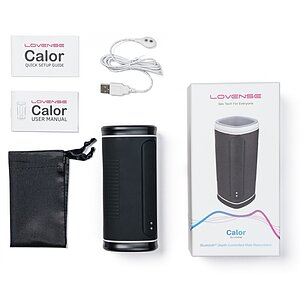 Lovense Calor Depth-Controlled Male Masturbator Alb