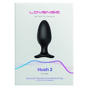 Lovense Hush 2 Anal Plug L 57 mm Negru