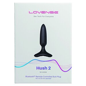 Lovense Hush 2 Anal Plug XS 25 mm Negru