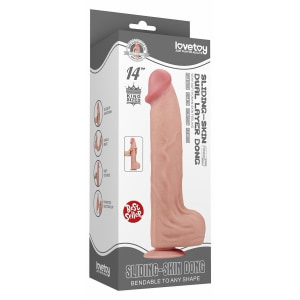 Lovetoy Dual Layer 36 cm Piele Moale și Miez Ferm