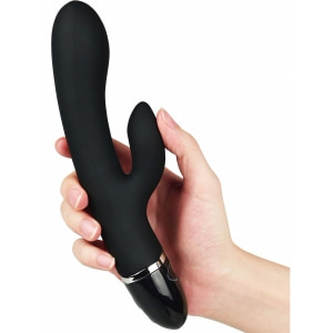 Lovetoy O-Sensual Clit Duo Climax, Vibrator 21 cm Negru