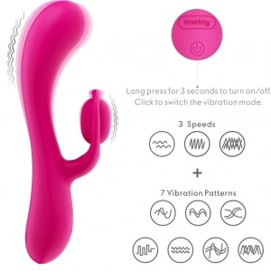 Lovetoy Orbit Stimulator Clitoridian Reîncărcabil, 7 Moduri Roz