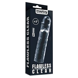 Lovetoy Shameless Clear: Manșon Elastic +5 cm Transparent