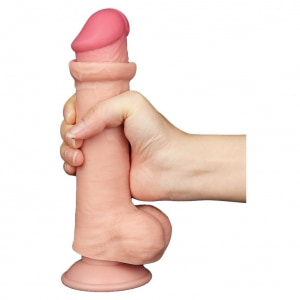 LoveToy Sliding-Skin Realist 20.8 cm Ø4 cm - Ventuză