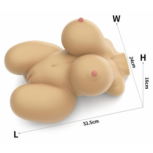 LoveToy Streetgirls 6 Torso Realist cu 2 Intrări, 5 Kg