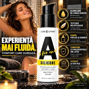 Lubrifiant Fin Siliconic pentru Penetrare Anală 120 ml
