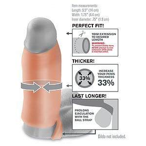 Manșon Penis Senzație Reală Cu Efect