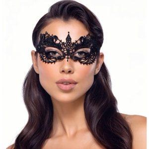 Masca Brodată Elegantă Cottelli Collection Unisize Negru Masca Brodată Elegantă Cottelli Collection Unisize Negru pe Domnisoare.ro