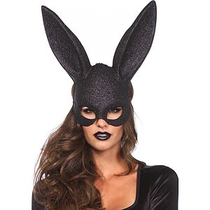Mască Glitter Masquerade Rabbit Negru Mască Glitter Masquerade Rabbit Negru pe Domnisoare.ro