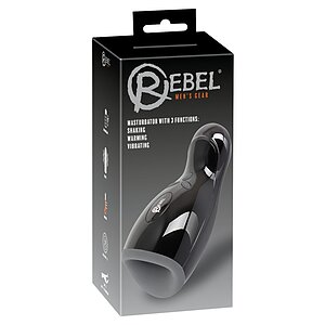 Masturbator Bărbați Cu Încălzire 3 Rebel Negru